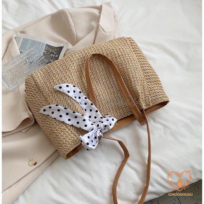 かごバッグ レディース トートバッグ 夏 A4 カゴバッグ ハンドバッグ ショルダーバッグ リボン付き 手提げ 大人可愛い バッグ 大容量 リゾート 