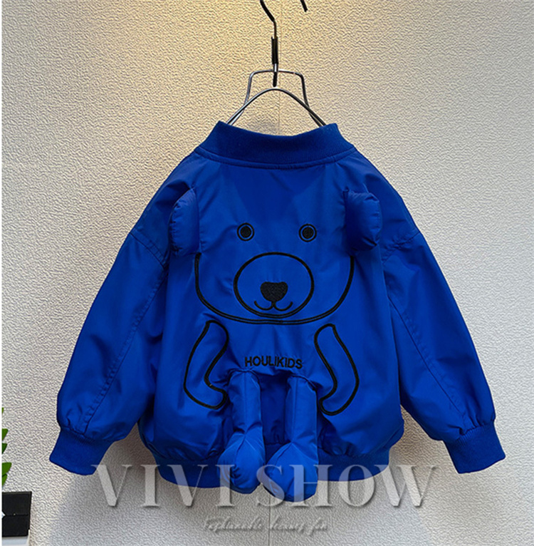 キッズ アウター ジャンパー 長袖 トップス シンプル かわいい アニマル カジュアル おしゃれ あわせやすい 着やすい ゆったり 動きやすい 
