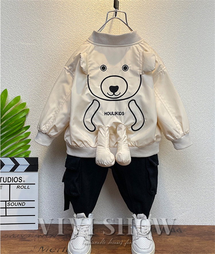 キッズ アウター ジャンパー 長袖 トップス シンプル かわいい アニマル カジュアル おしゃれ あわせやすい 着やすい ゆったり 動きやすい 