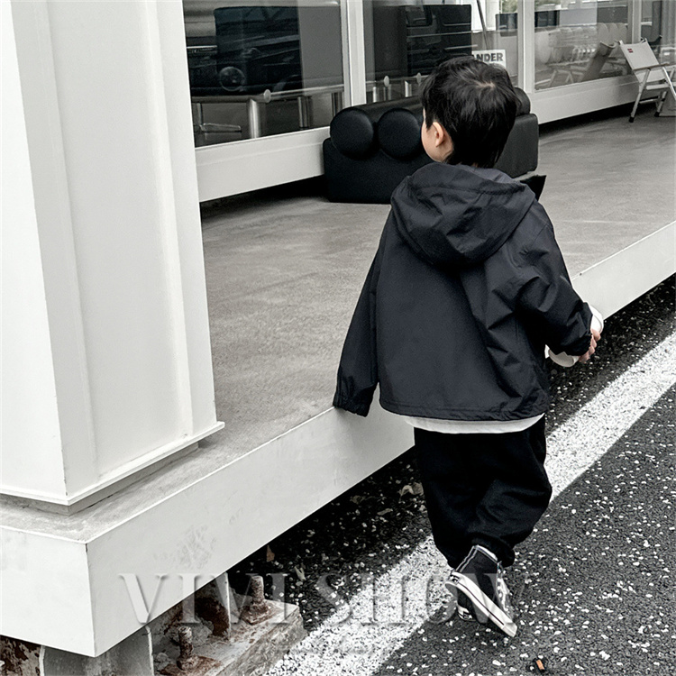 キッズ アウター 長袖 トップス フードつき カジュアル ジップおしゃれ ゆったり シンプル 動きやすい あわせやすい 着やすい ノーハイネック 