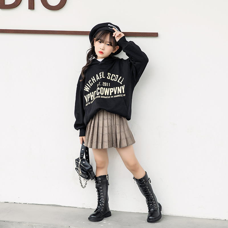 子供 袴 ブーツ 入学式 卒業式 編み上げブーツ 長靴 キッズ ブーツ レースアップブーツ 厚底 ローヒール 防寒 女の子 ジュニア ロングブーツ ワークブーツ 