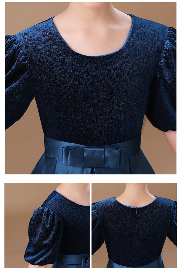 キッズドレス ピアノ 発表会 ロング 子供ドレス ワンピース 誕生日 フ大人っぽい 結婚式 フォーマル フレアスカート 子供 