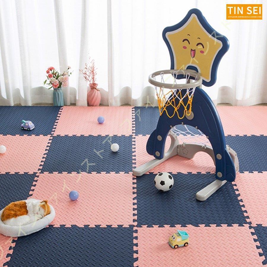 ジョイントマット 大判 厚手 北欧 おしゃれ かわいい サイドパーツ 床暖房対応 防音 ベビー 立体感 無地 赤ちゃん フロアマット カラフル 子供 すべりにくい 