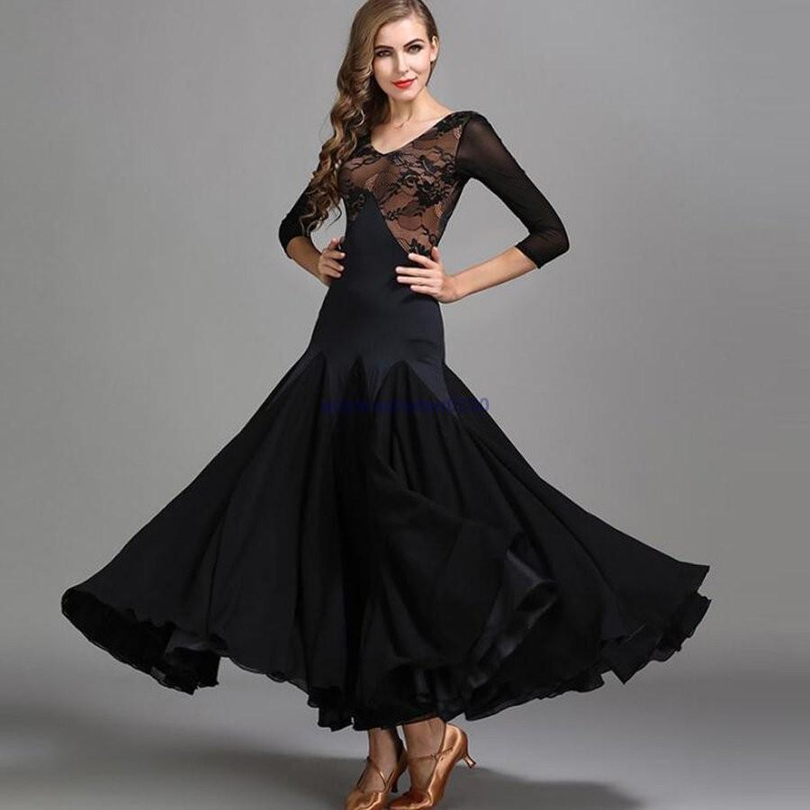 ダンスウェア ステージ衣装 競技会 競技用 レディース ワンピース パーティー舞台衣装 全3色 演出服 モダンドレス 社交ダンス 