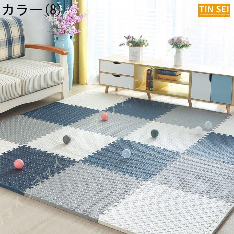 ジョイントマット 大判 サイドパーツ付 単色対応 床暖房対応マット 赤ちゃん パズルマット プレイマット ベビー 断熱 フロアマット 床暖房対応 カラフル 防音 