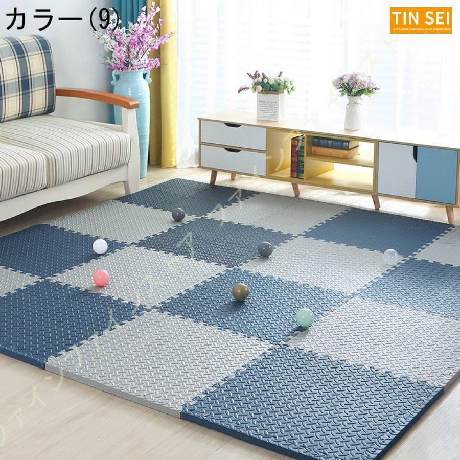 ジョイントマット 大判 サイドパーツ付 単色対応 床暖房対応マット 赤ちゃん パズルマット プレイマット ベビー 断熱 フロアマット 床暖房対応 カラフル 防音 