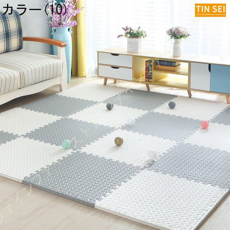 ジョイントマット 大判 サイドパーツ付 単色対応 床暖房対応マット 赤ちゃん パズルマット プレイマット ベビー 断熱 フロアマット 床暖房対応 カラフル 防音 