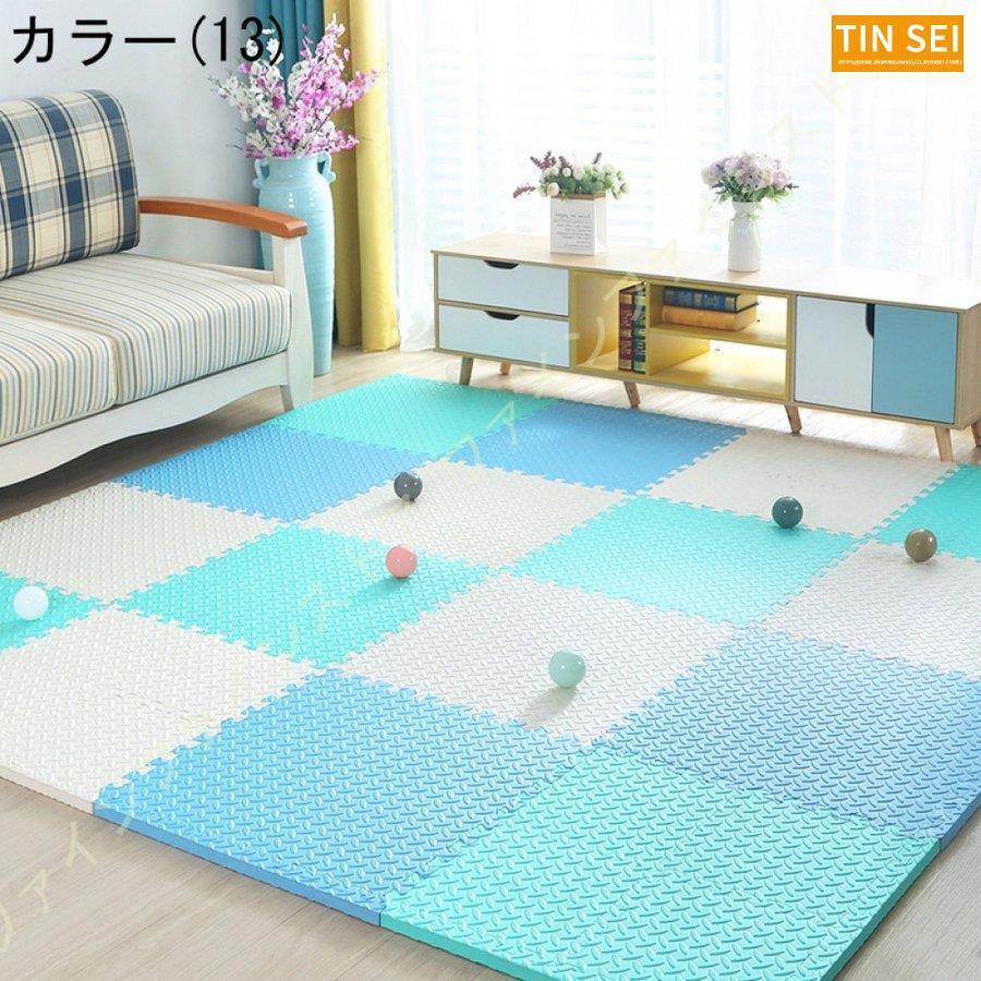 ジョイントマット 大判 サイドパーツ付 単色対応 床暖房対応マット 赤ちゃん パズルマット プレイマット ベビー 断熱 フロアマット 床暖房対応 カラフル 防音 