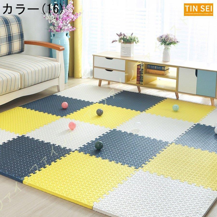 ジョイントマット 大判 サイドパーツ付 単色対応 床暖房対応マット 赤ちゃん パズルマット プレイマット ベビー 断熱 フロアマット 床暖房対応 カラフル 防音 