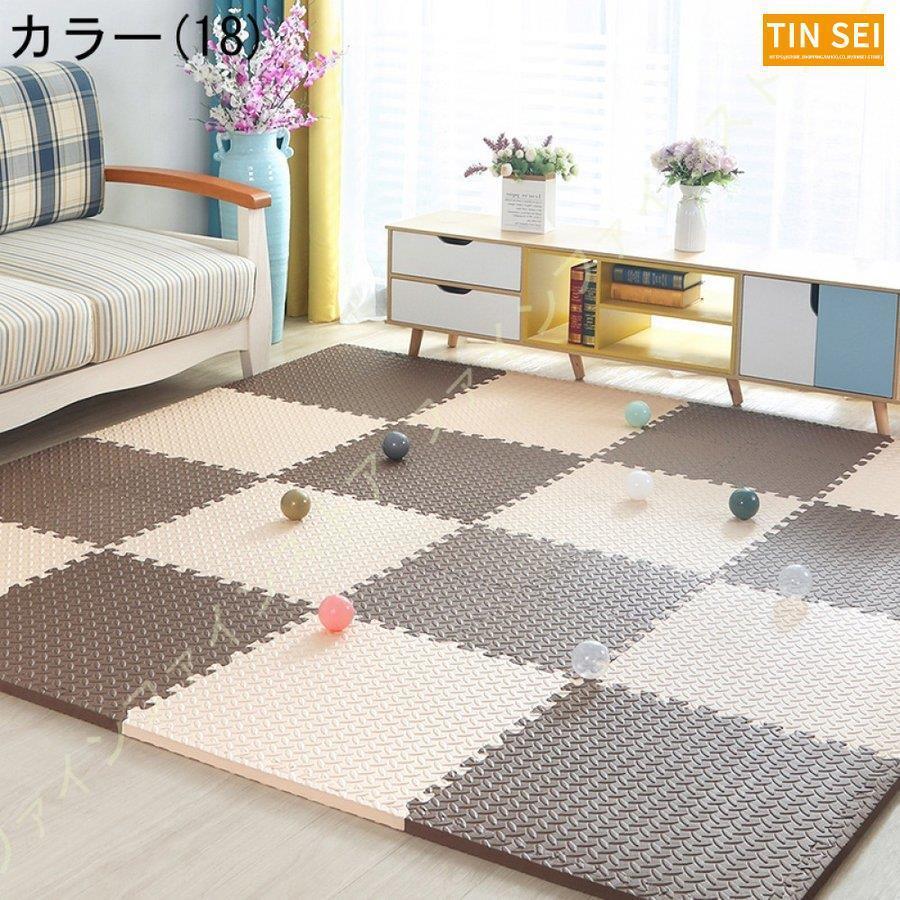 ジョイントマット 大判 サイドパーツ付 単色対応 床暖房対応マット 赤ちゃん パズルマット プレイマット ベビー 断熱 フロアマット 床暖房対応 カラフル 防音 