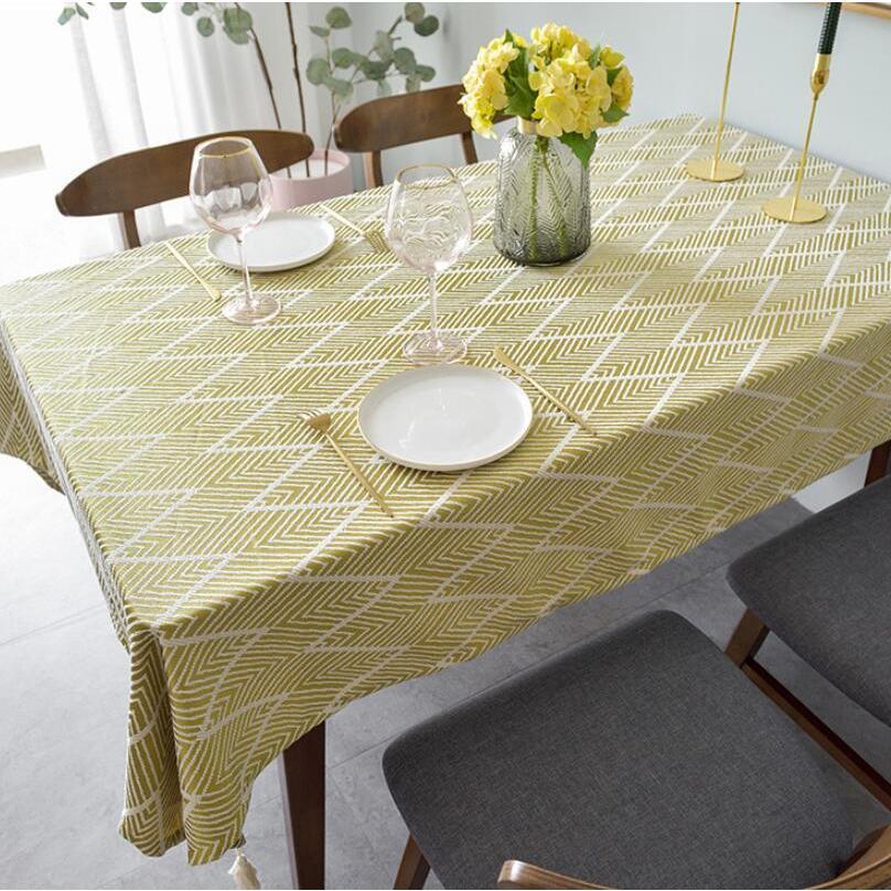 テーブルクロス 北欧風 汚れ防止 テーブルカバー テーブルマット ビニール 家庭用 食卓カバー 刺繍 フリンジ付きテーブルクロス インテリア 長方形 