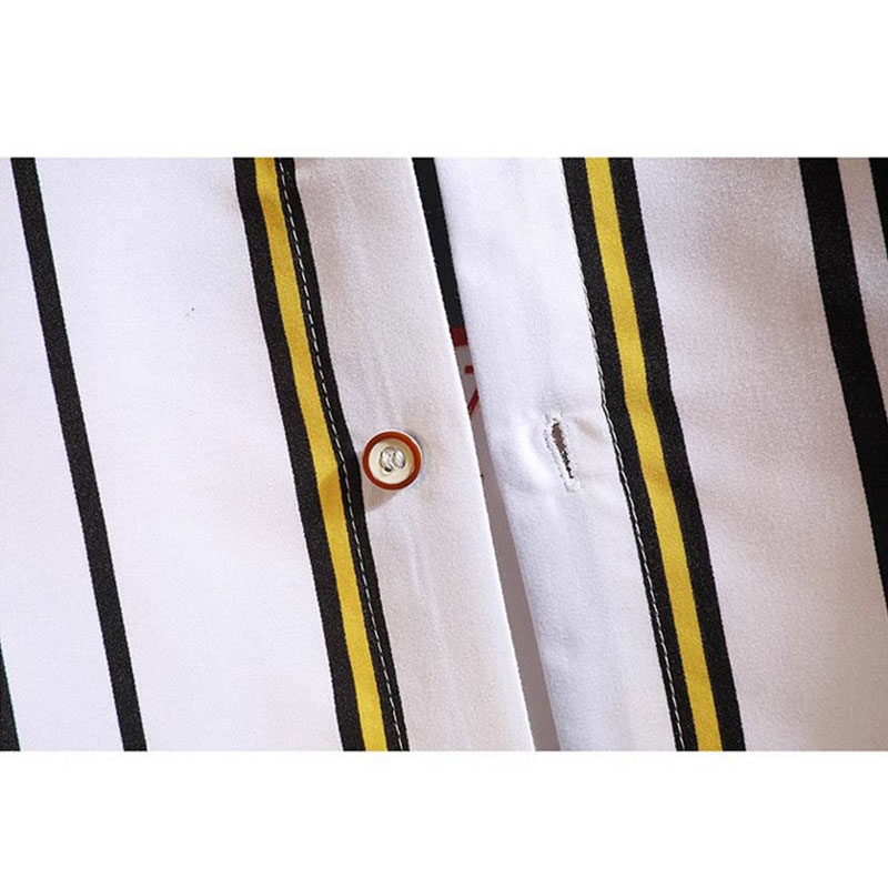 シャツ メンズ 長袖 ストライプシャツ カジュアル ワイシャツ お兄系 秋服 春物 ビジネス ファッション 