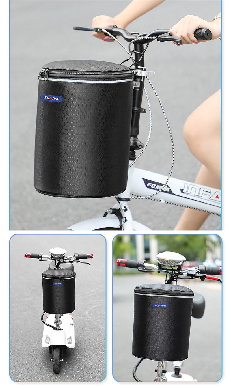 自転車かご 前かご 折りたたみ式 簡単脱着 耐荷重10KG 自転車カゴ バスケット 脱着式 防水 軽量 簡単 山地車 蓋付き 大容量 取り付け 