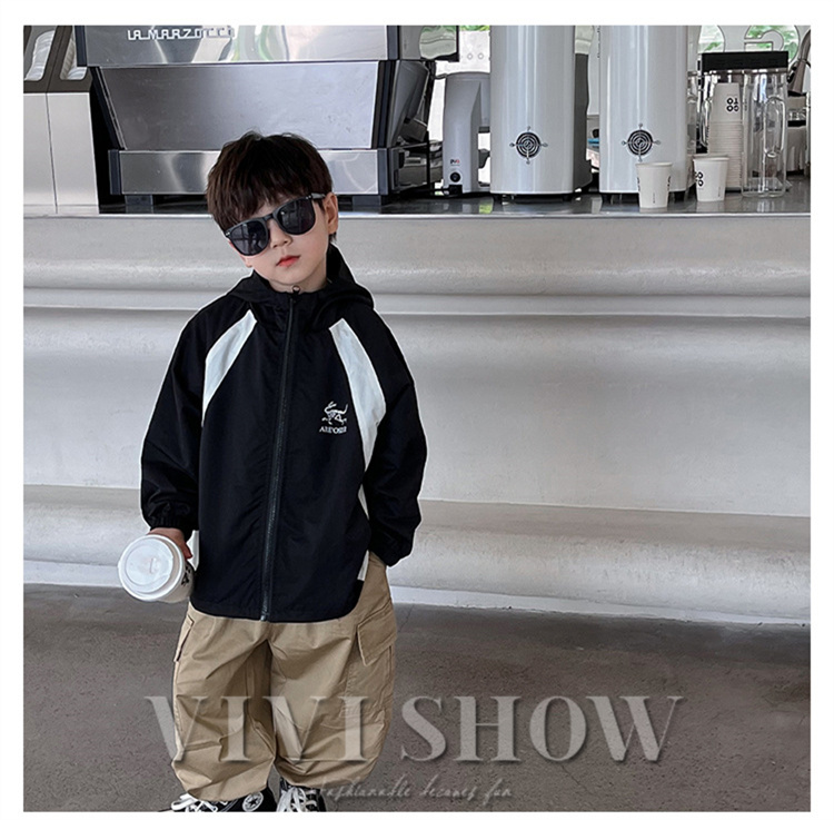 キッズ アウター 長袖 トップス シンプル フードつき おしゃれ あわせやすい カジュアル 着やすい ポケット ゆったり 動きやすい ジップジャンパー 