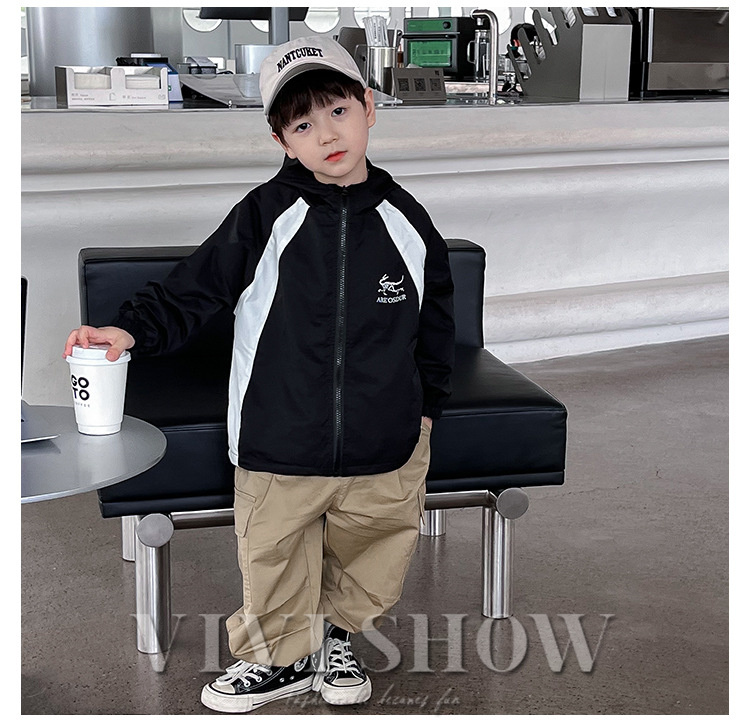 キッズ アウター 長袖 トップス シンプル フードつき おしゃれ あわせやすい カジュアル 着やすい ポケット ゆったり 動きやすい ジップジャンパー 