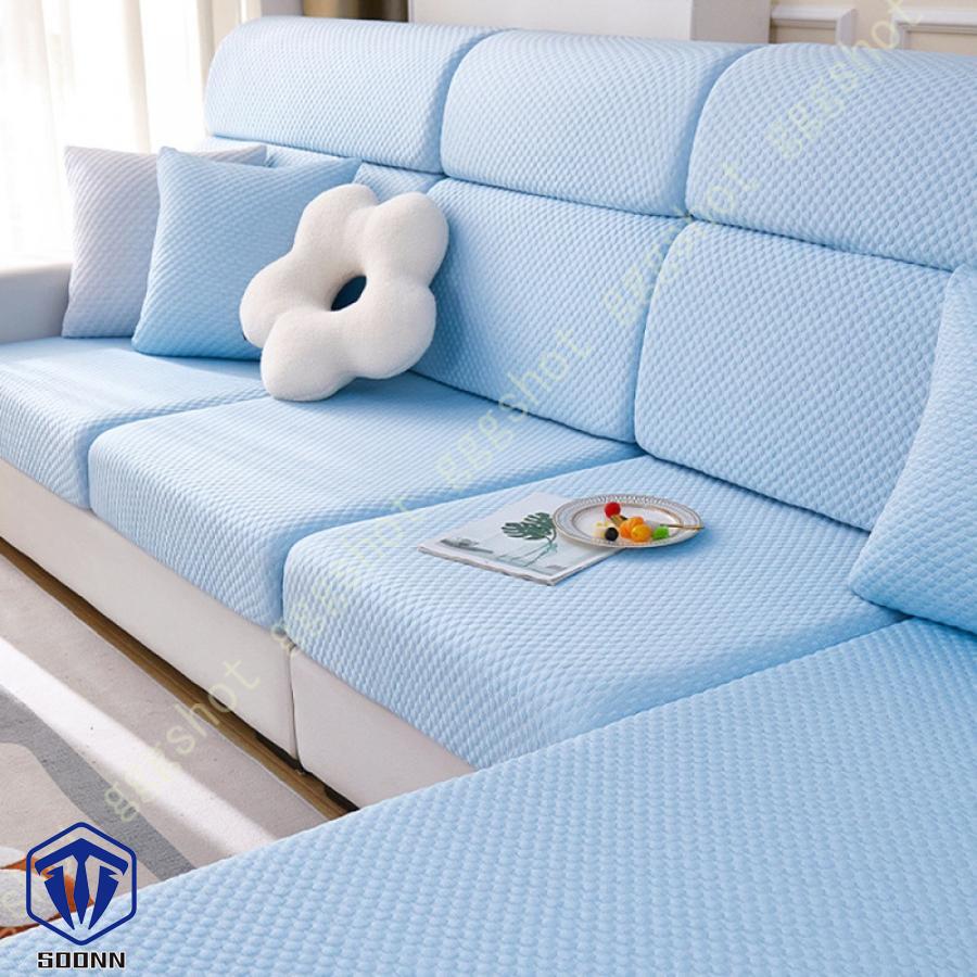 ソファーカバー 座面カバー ソファフィットカバー 1-2人掛け 肘付き 無地 ぴったりフィット式 ストレッチ 滑り止め 傷防止 柔らかい 滑り止め機能 伸縮素材 