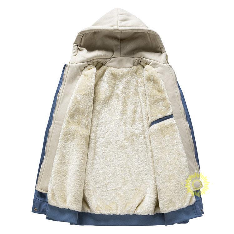裏起毛 メンズ 厚手長袖裏ボア 裏フ厚手 重ね着風 フード付き スポーツ 切り替え 冬 暖かい 通学 冬服 通勤 おしゃれ 