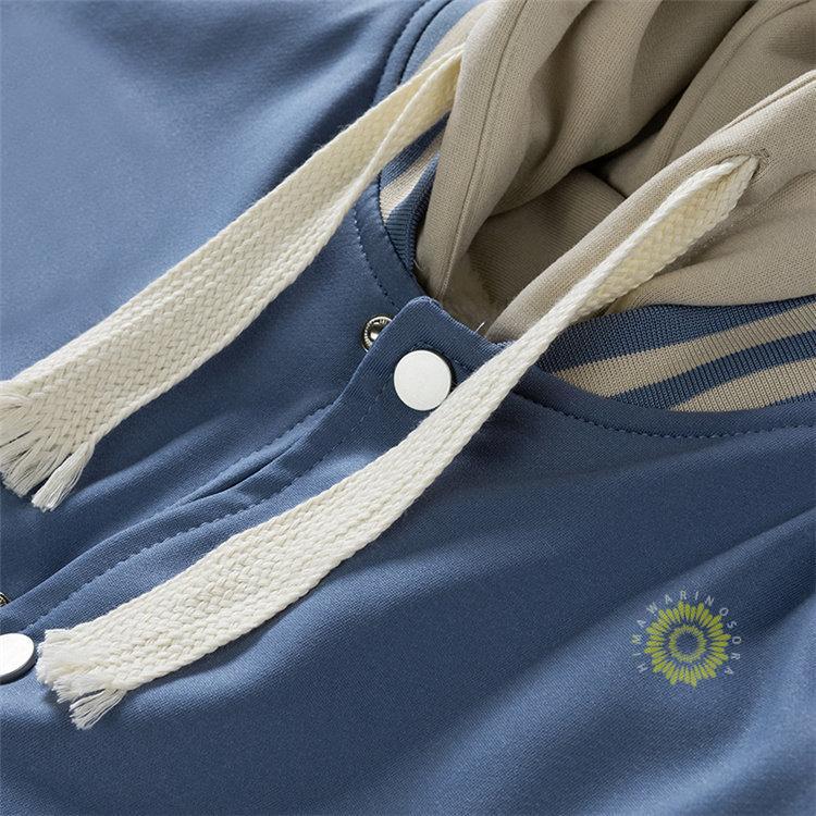 裏起毛 メンズ 厚手長袖裏ボア 裏フ厚手 重ね着風 フード付き スポーツ 切り替え 冬 暖かい 通学 冬服 通勤 おしゃれ 