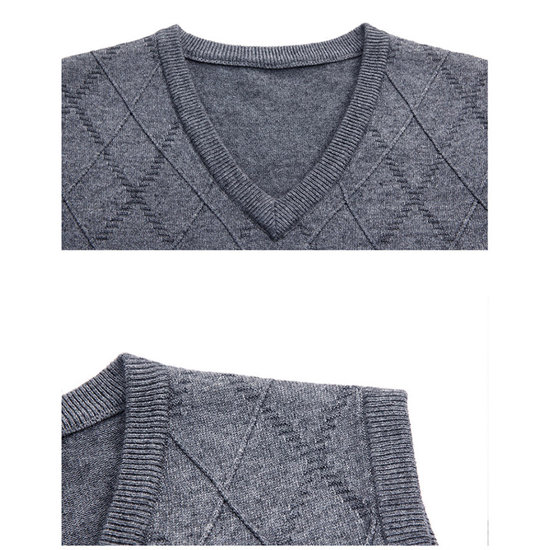 ニットベスト メンズ Vネック 袖なしセーター 無地 ゆったり 20代30代40代 ベスト 紳士服 トップス ビジネスベスト 男性 春秋冬 洗える プルオーバー カジュアル