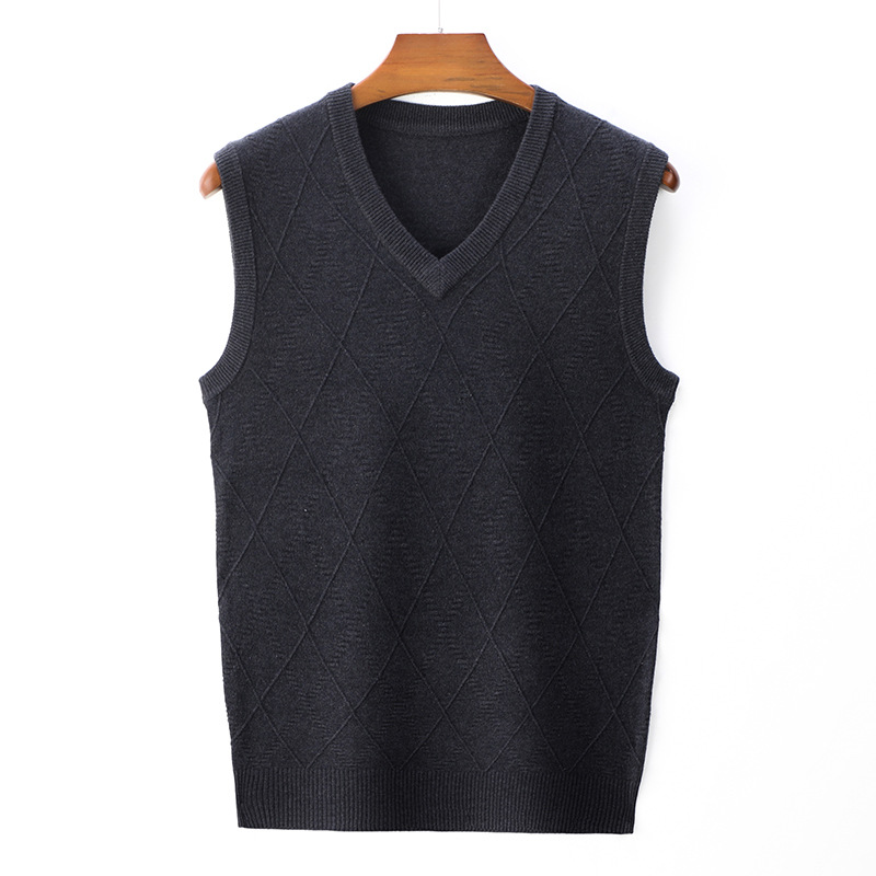 ニットベスト メンズ Vネック 袖なしセーター 無地 ゆったり 20代30代40代 ベスト 紳士服 トップス ビジネスベスト 男性 春秋冬 洗える プルオーバー カジュアル