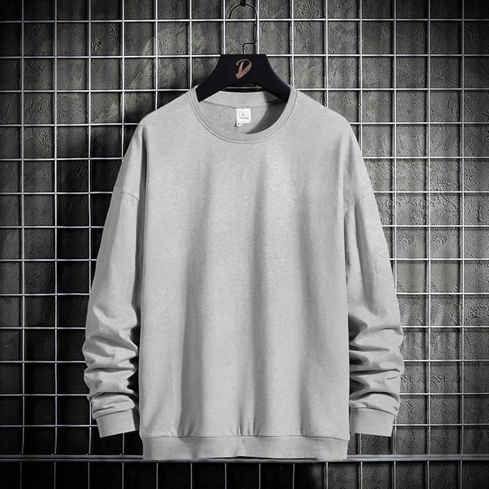 スウェット トレーナー メンズ プルオーバー トップス クルーネック カジュアル おしゃれ 無地 ドロップショルダー 肩落ち 
