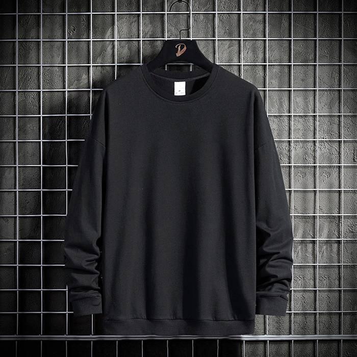 スウェット トレーナー メンズ プルオーバー トップス クルーネック カジュアル おしゃれ 無地 ドロップショルダー 肩落ち 