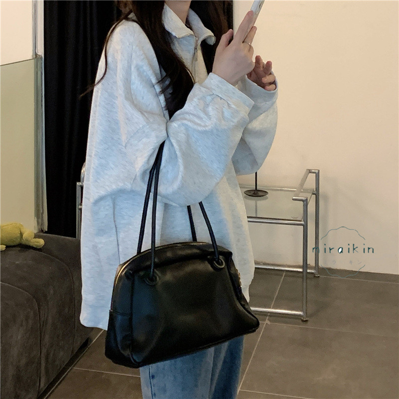 トレーナー レディース 長袖 トップス プルオーバー スウェット ゆったり ハイネック Vネック ファッション 韓国風 ア ロゴトレーナー ファスナー ワイド 