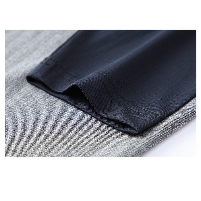 Tシャツ 長袖Tシャツ メンズ ボトルネック 通気性 弾力性 トップス 長袖 プルオーバー 配色 ストレッチ ファスナー 速乾性 