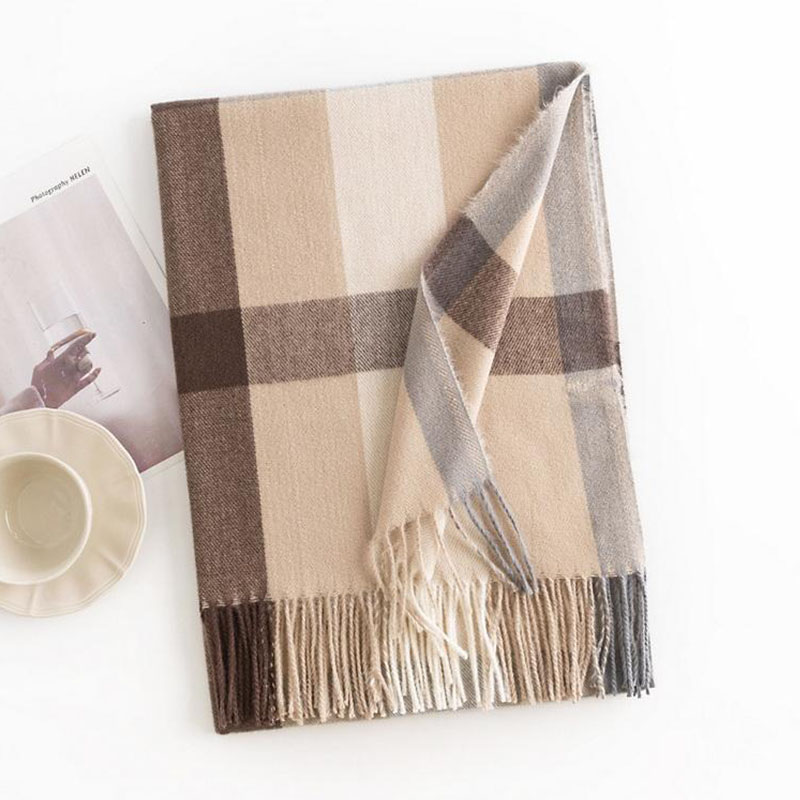 ストール チェック柄 大判 カシミヤ タッチ 防寒 おしゃれ プレゼント ひざ掛け 肩 ショール かわいい おしゃれ レディース 秋冬 メンズ ギフト 