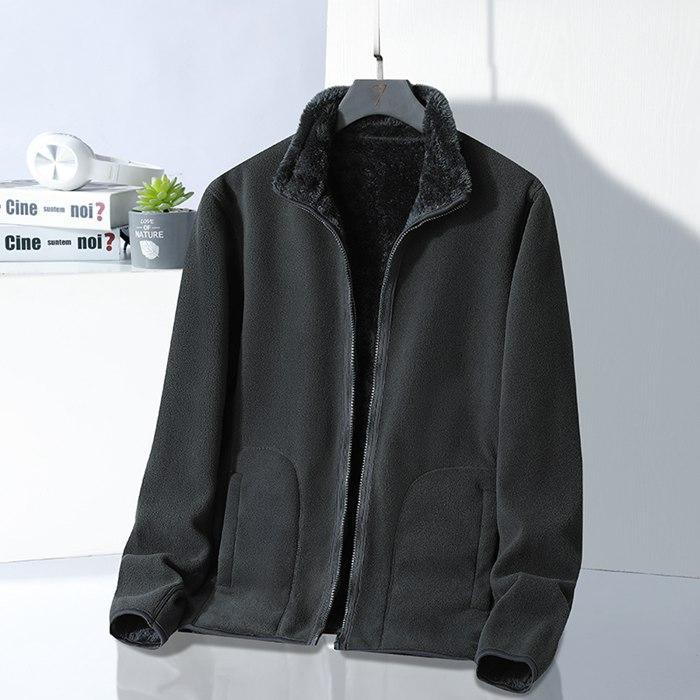フメンズ レディース 防寒 あったか厚手 フリースジャンパー 無地 男女兼用 防寒 ブルゾン 厚手 