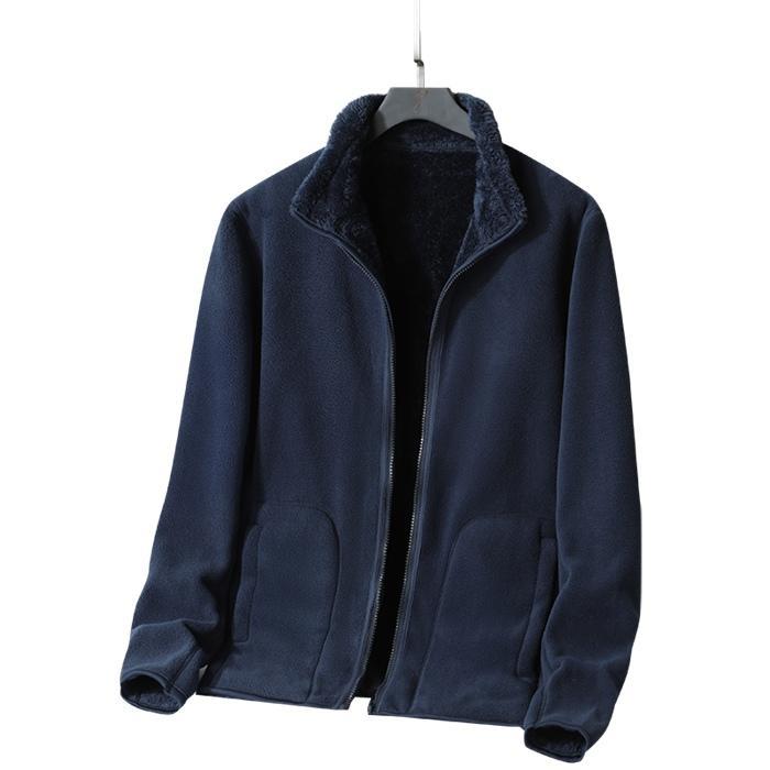 フメンズ レディース 防寒 あったか厚手 フリースジャンパー 無地 男女兼用 防寒 ブルゾン 厚手 