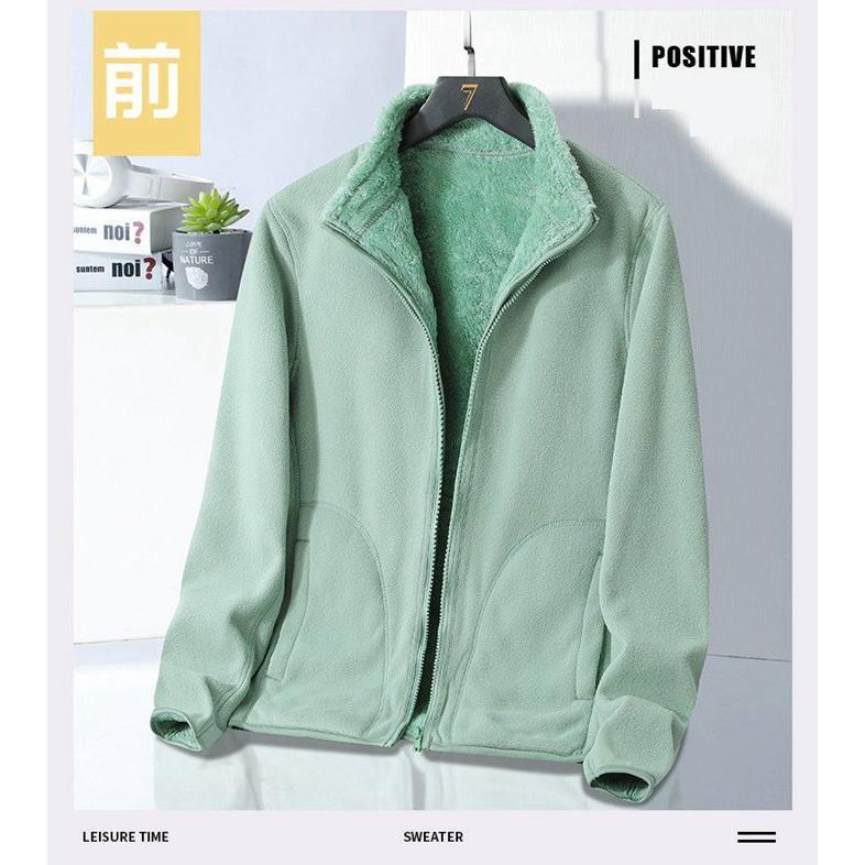 フメンズ レディース 防寒 あったか厚手 フリースジャンパー 無地 男女兼用 防寒 ブルゾン 厚手 