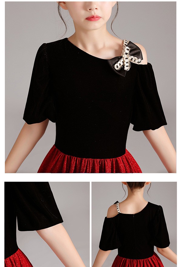 キッズドレス ドレス ピアノ 発表会 ロング 子供ドレス フォーマル 誕生日 フ大人っぽい 子供 結婚式 フレアスカート 