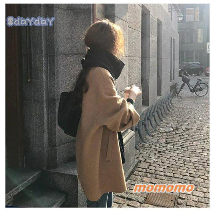 ラシャコート ラシャ コート ショートコート トップス オーバーコート 上着 ショート丈 秋冬 無地 レディース 折り襟 ゆったり カジュアル 体型カパー 長袖 