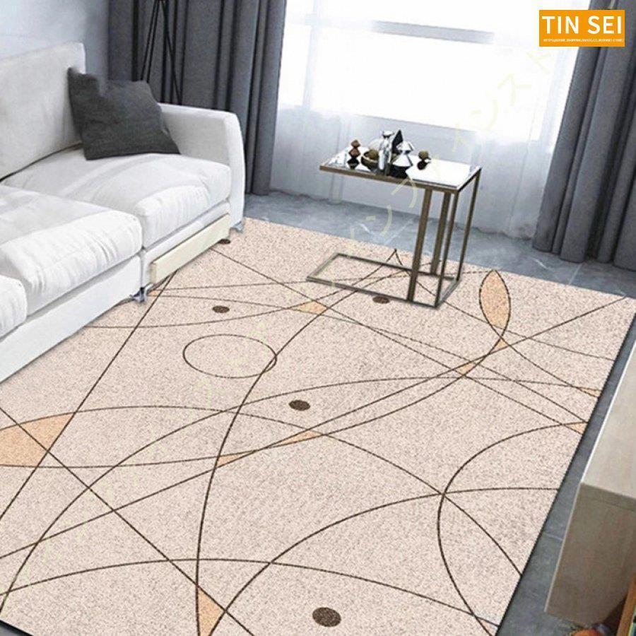 北欧 ラグマット 洗える 滑り止め カーペット ホットカーペットカバー 幾何学絨毯 居間ラグ 3畳 ヨガマット シンプル 長方形 2畳 床暖房対応 4畳 