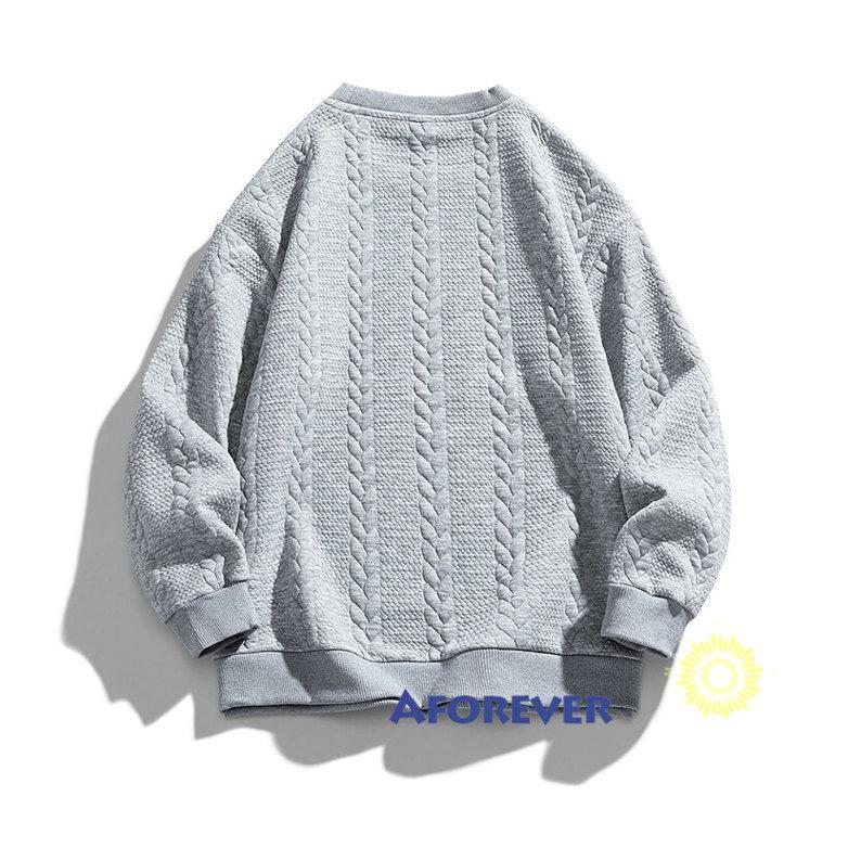 ニットセーター メンズ 無地 プルオーバー クルーネック 長袖ニット メンズファッション カジュアル トップス 秋冬 ニットソー おしゃれ 