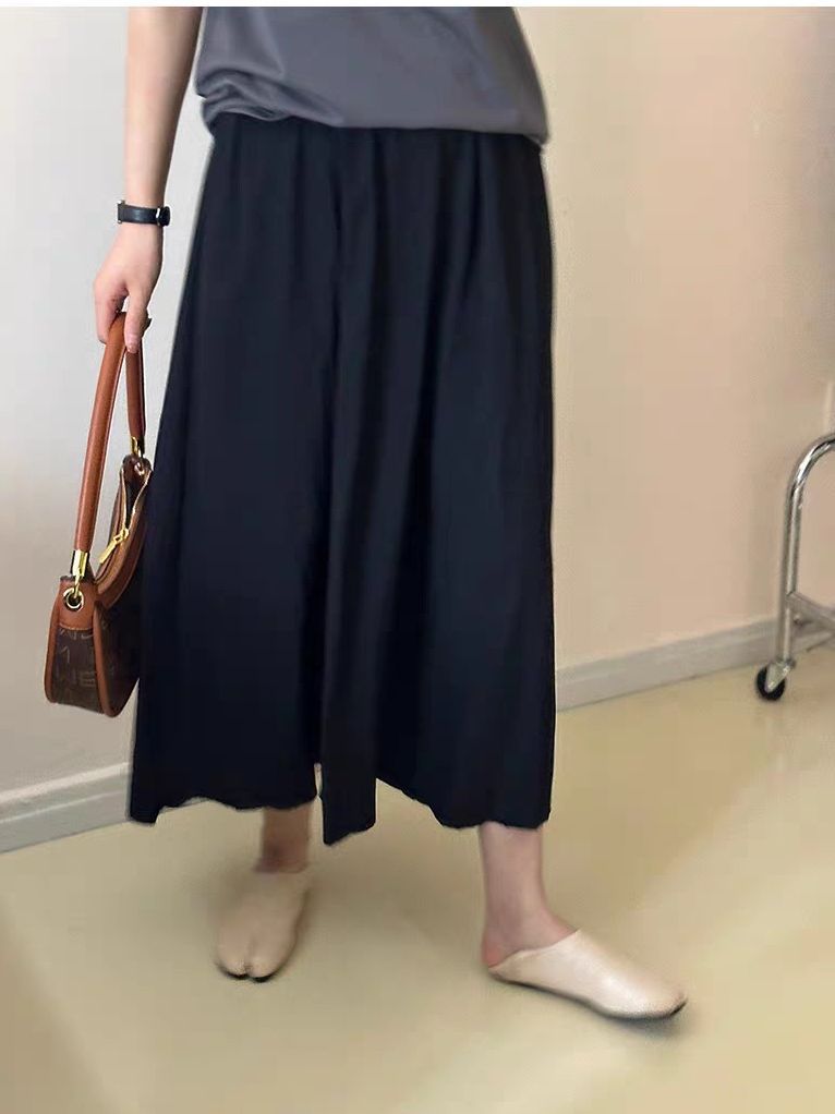 ロングスカート ギャザー フレアスカート ウエストゴム Aライン 夏物 リラックス 着痩せ レディース 通勤 ポケット付き ボ無地 スカート 