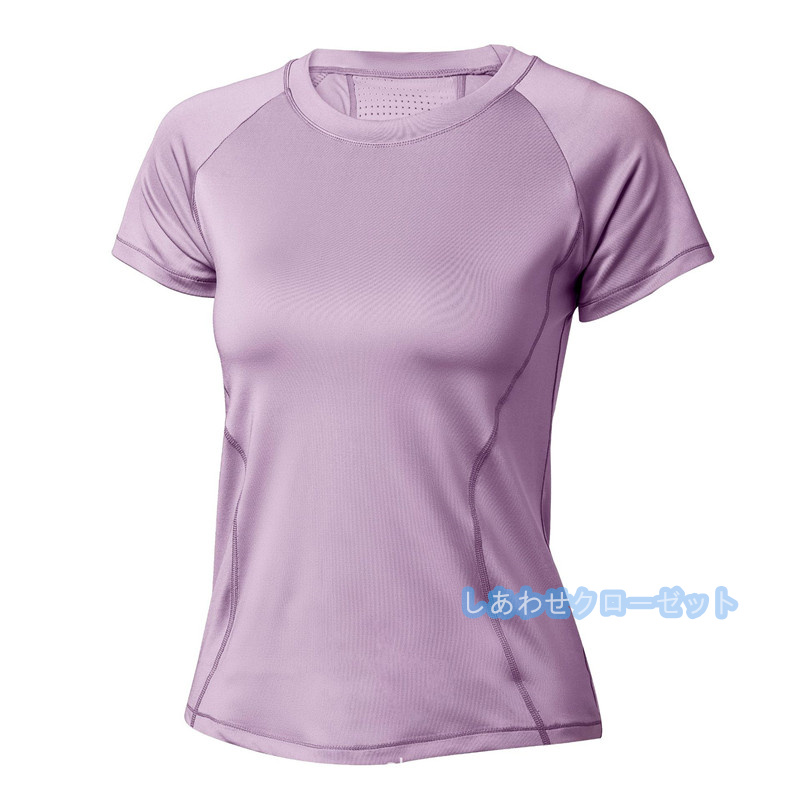 ヨガウェア レディース トップス 半袖 Tシャツ ホットヨガ ランニングウェア 速乾 スポーツウェア 吸汗 おしゃれ フィットネス かわいい 