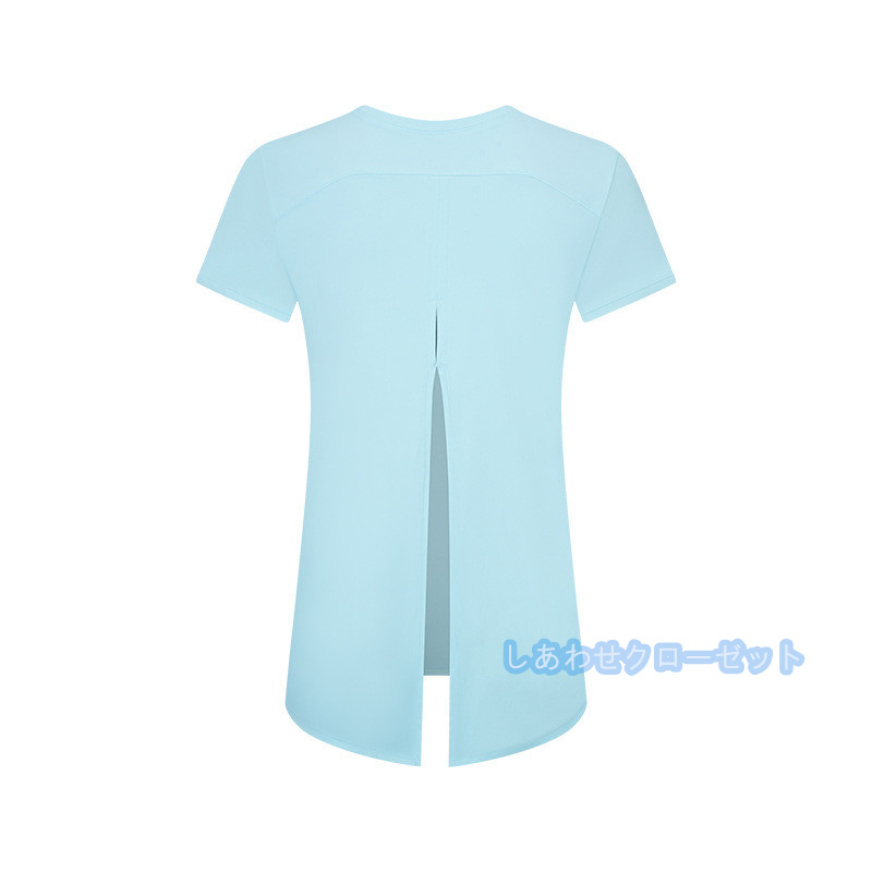 ヨガウェア レディース トップス 半袖 Tシャツ ホットヨガ フィットネス ランニングウェア 吸汗 かわいい スポーツウェア おしゃれ 速乾 