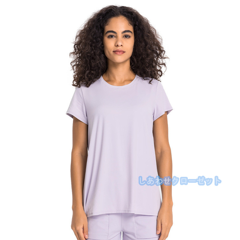 ヨガウェア レディース トップス 半袖 Tシャツ ホットヨガ フィットネス ランニングウェア 吸汗 かわいい スポーツウェア おしゃれ 速乾 