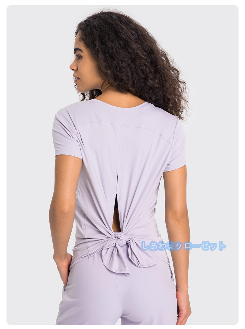 ヨガウェア レディース トップス 半袖 Tシャツ ホットヨガ フィットネス ランニングウェア 吸汗 かわいい スポーツウェア おしゃれ 速乾 