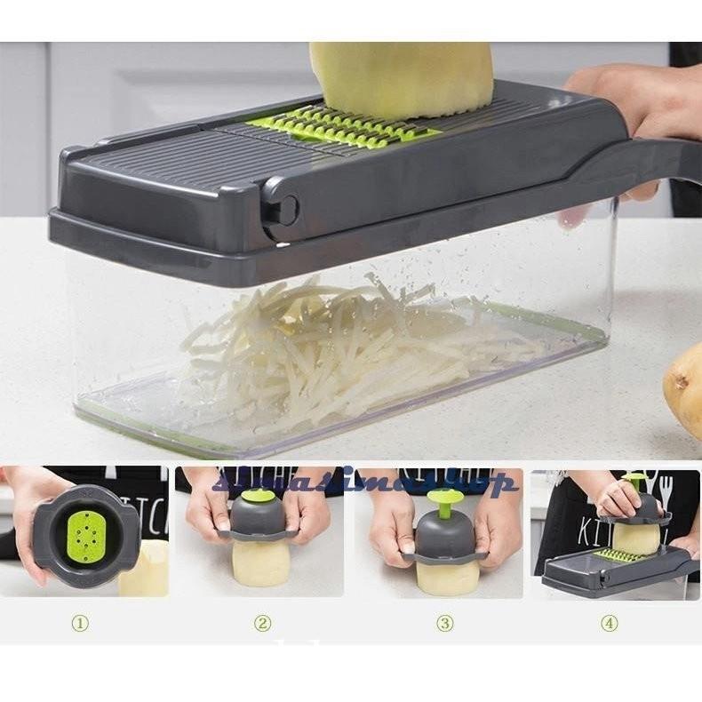 スライセット 1台9役 キャベツ 千切り 玉ねぎ 野菜カッタ おろし 薄切り 千切り 卵白セパレーター 野菜 みじん切り カッタースライ 水切り皿 細切り 