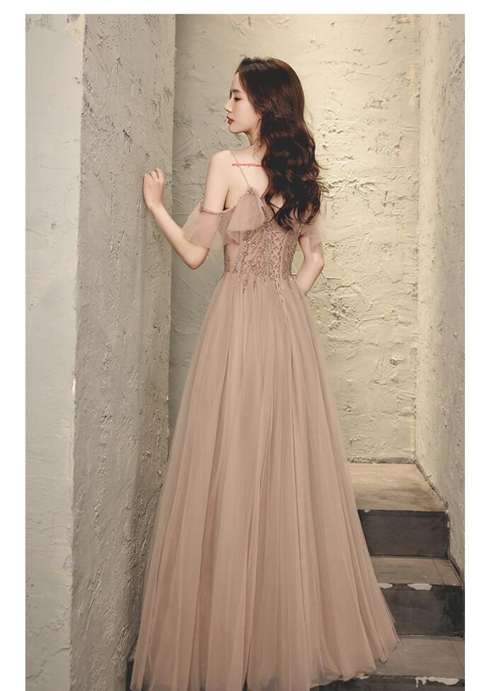 ロングドレス イブニングドレス ノースリーブ キャミドレス 発表会ドレス Vネック 演奏会ドレス 二次会ドレス パーティードレス セクシー 結婚式ドレス 