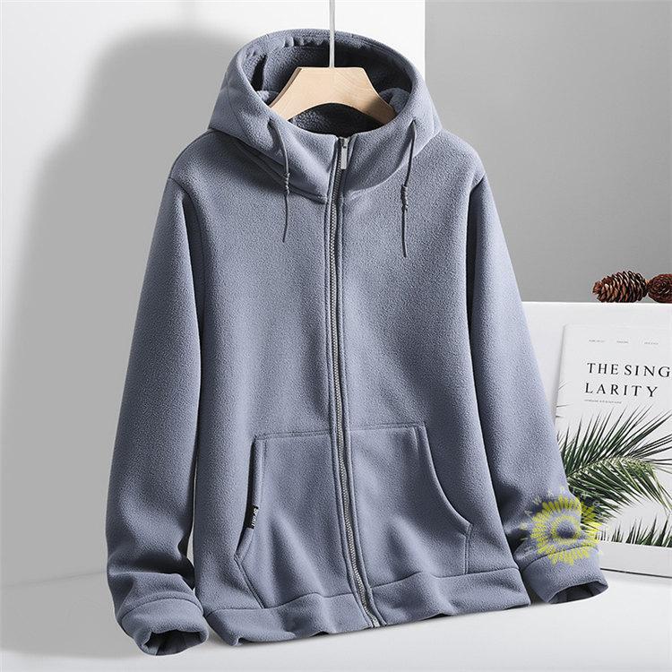 厚手メンズ 裏ボア フリースジャケット 無地 ジップ男女兼用 お洒落 秋服 冬服 アウター 長袖ジャケット カジュアル 