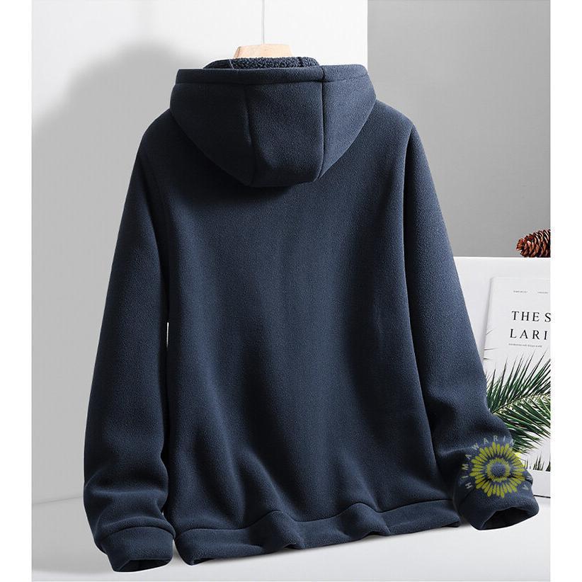 厚手メンズ 裏ボア フリースジャケット 無地 ジップ男女兼用 お洒落 秋服 冬服 アウター 長袖ジャケット カジュアル 