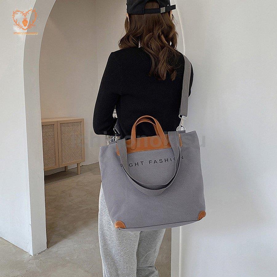 キャンバスバッグ レディース トートバッグマザーズバッグ 旅行バッグ 大きめ 肩掛けかばん  