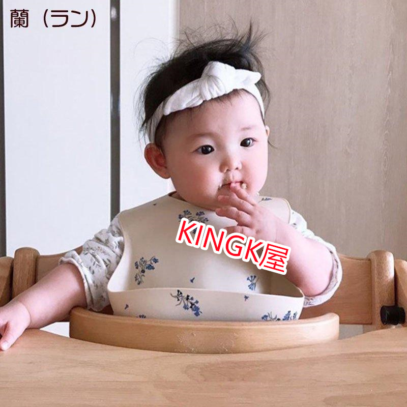 シリコンビブ 韓国ファッション くすみカラーが可愛い シリコンスタイ 離乳食 ベビースタイ ベビーグッズ よだれかけ ベビー 