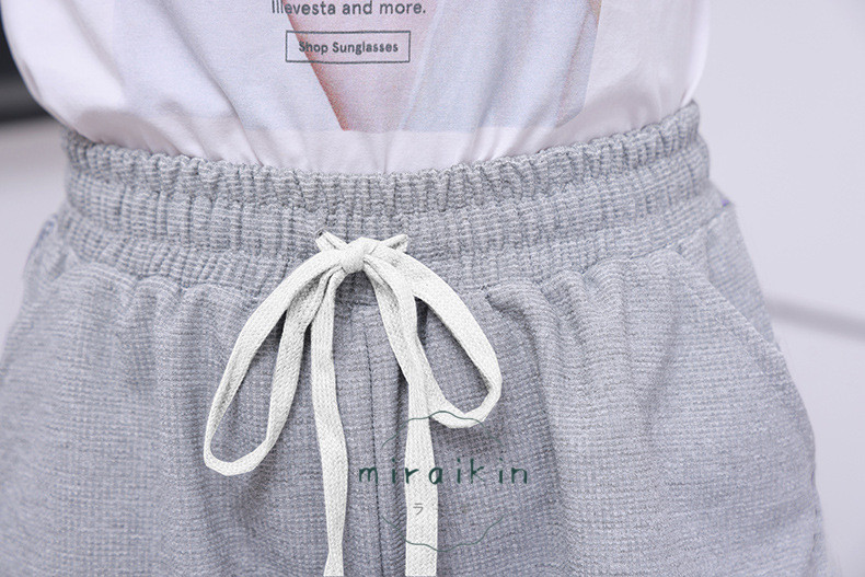 スウェットパンツ ワッフル生地 韓国風 レディース ジョガーパンツ 春秋冬ドローストリングパンツ 長ズボン ストレートパンツ ハイウエスト ロングパンツ 