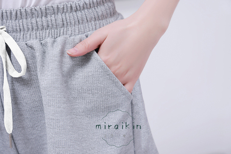 スウェットパンツ ワッフル生地 韓国風 レディース ジョガーパンツ 春秋冬ドローストリングパンツ 長ズボン ストレートパンツ ハイウエスト ロングパンツ 