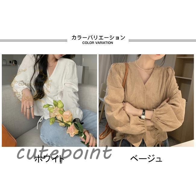 ブラウス 長袖シャツ レディース 長袖ブラウス エレ フリルブラウス ギャザーブラウス トップス 夏 フ シャツ レトロ ブラック 